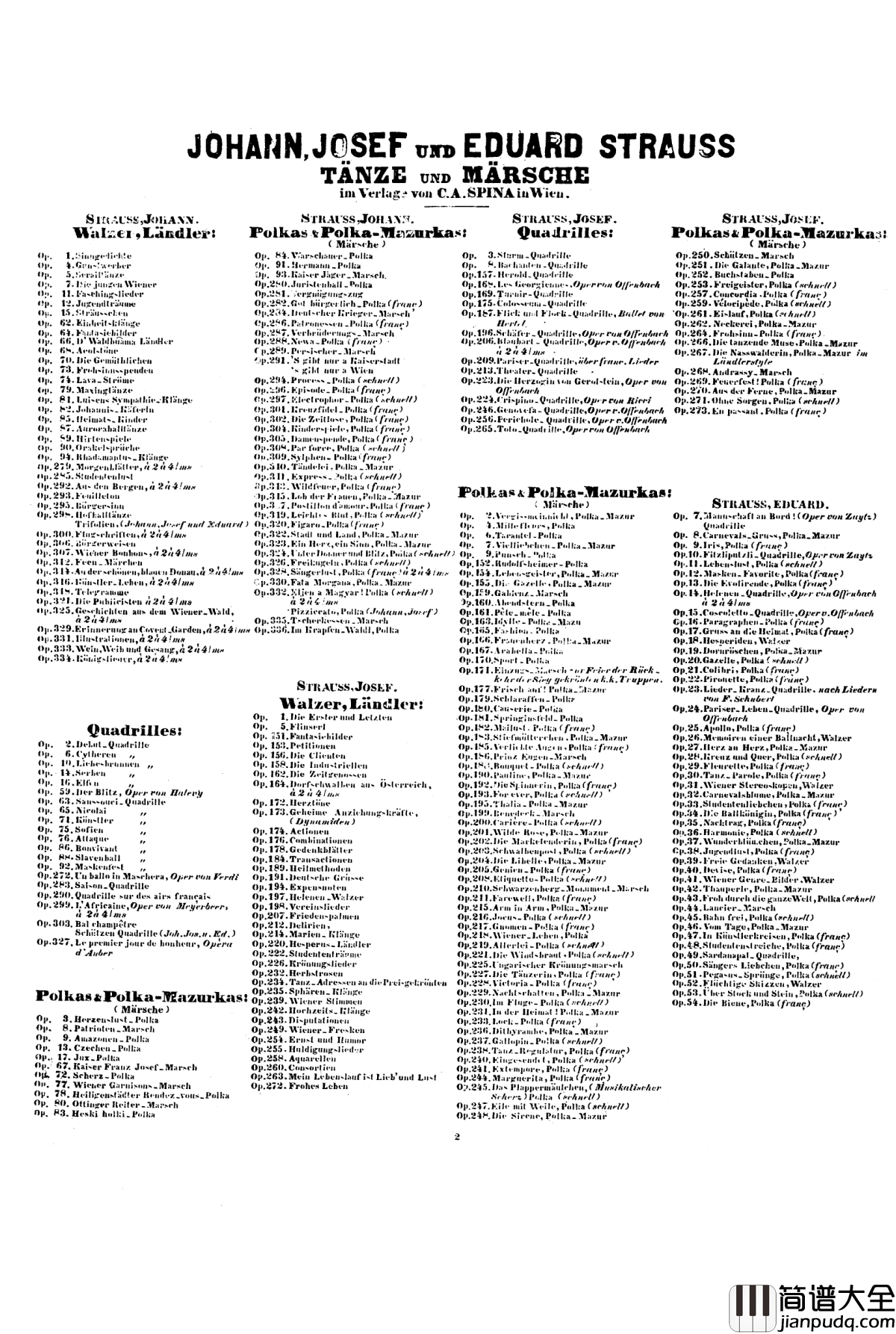 埃及进行曲_Op.335钢琴谱_约翰·斯特劳斯