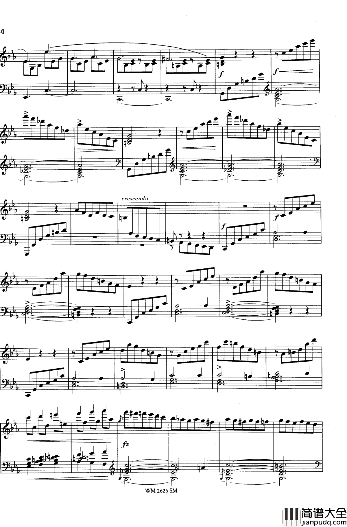 c小调第二谐谑曲Op.14钢琴谱_舒曼_克拉拉