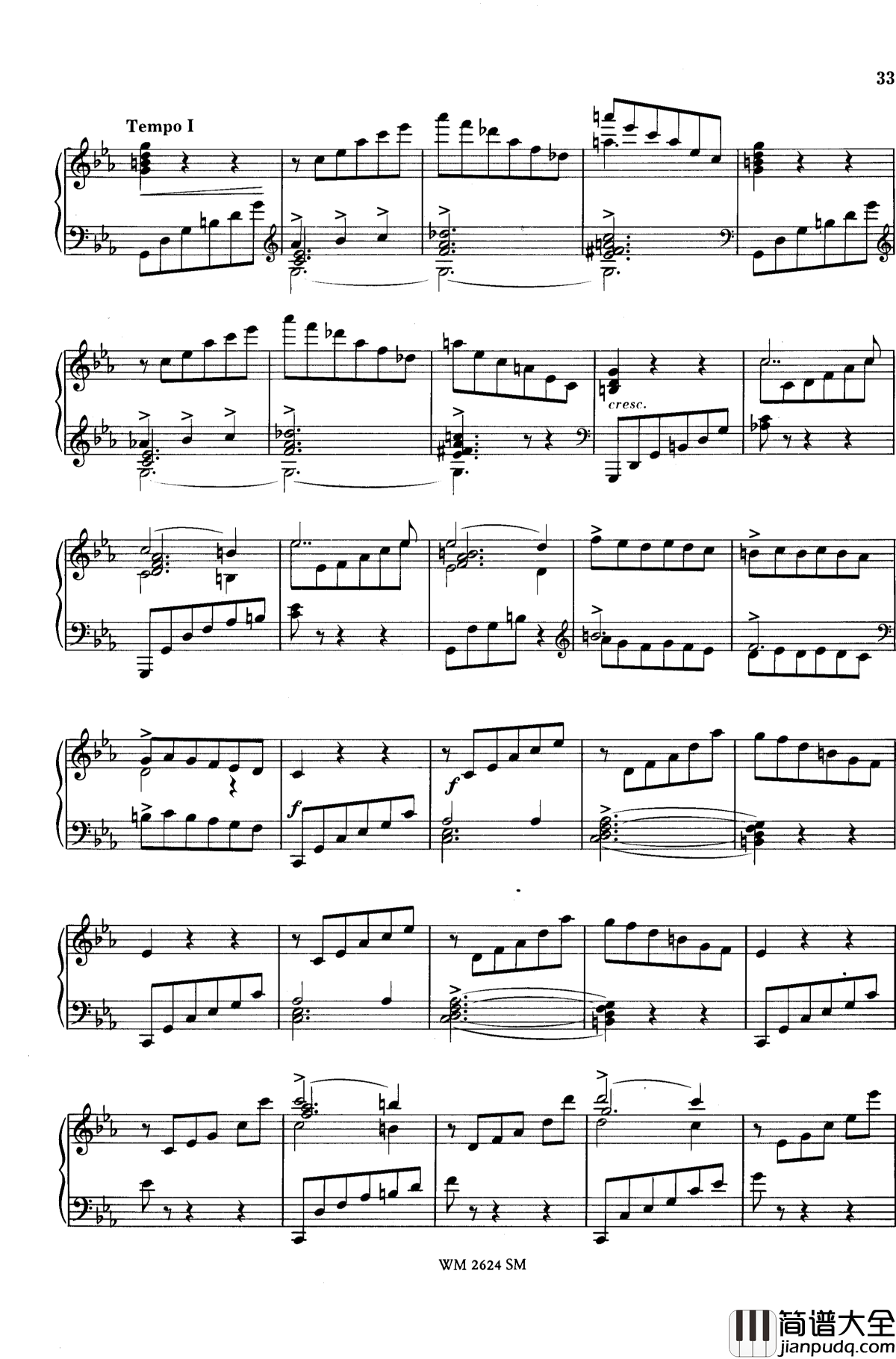 c小调第二谐谑曲Op.14钢琴谱_舒曼_克拉拉