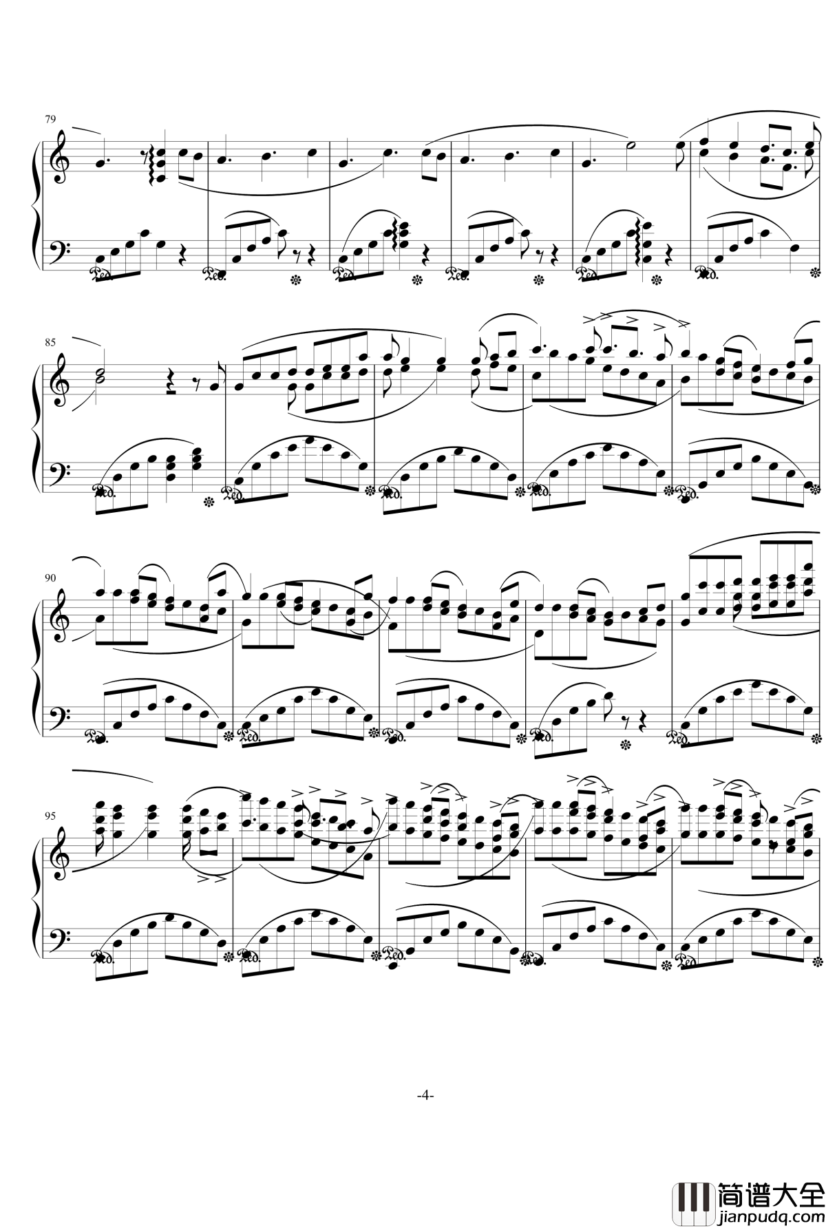 遇见钢琴谱_yebeiyu