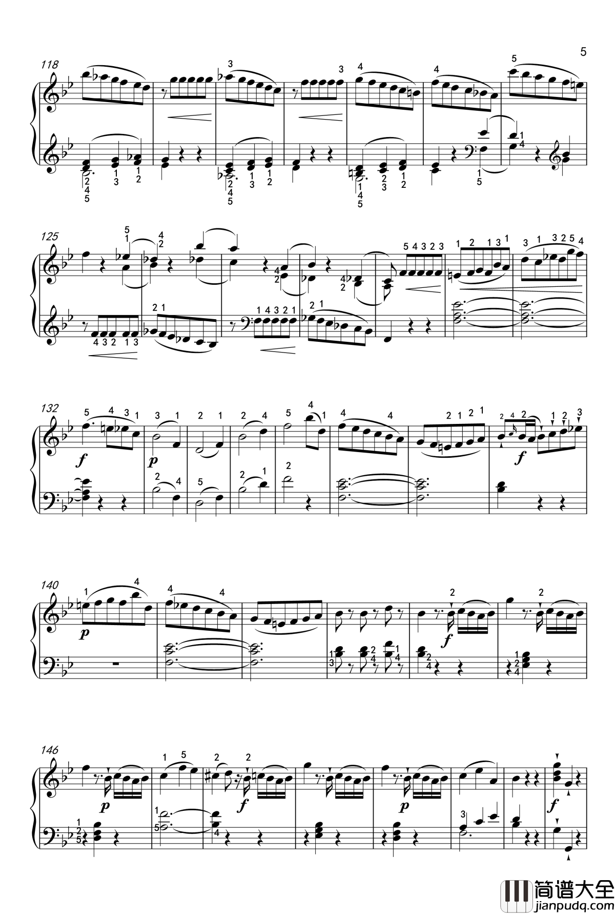 奏鸣曲钢琴谱_K_570_第一乐章_莫扎特