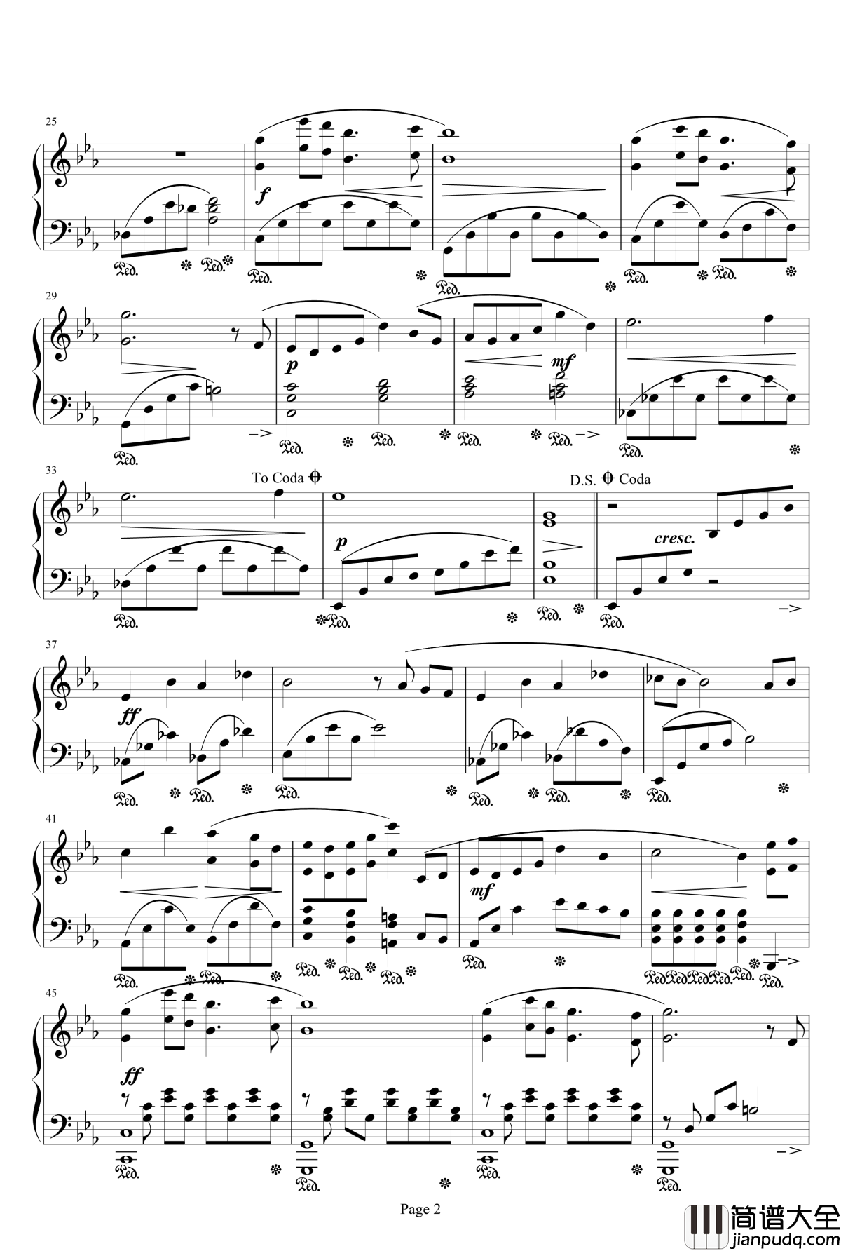 Fisherman钢琴谱_最终幻想