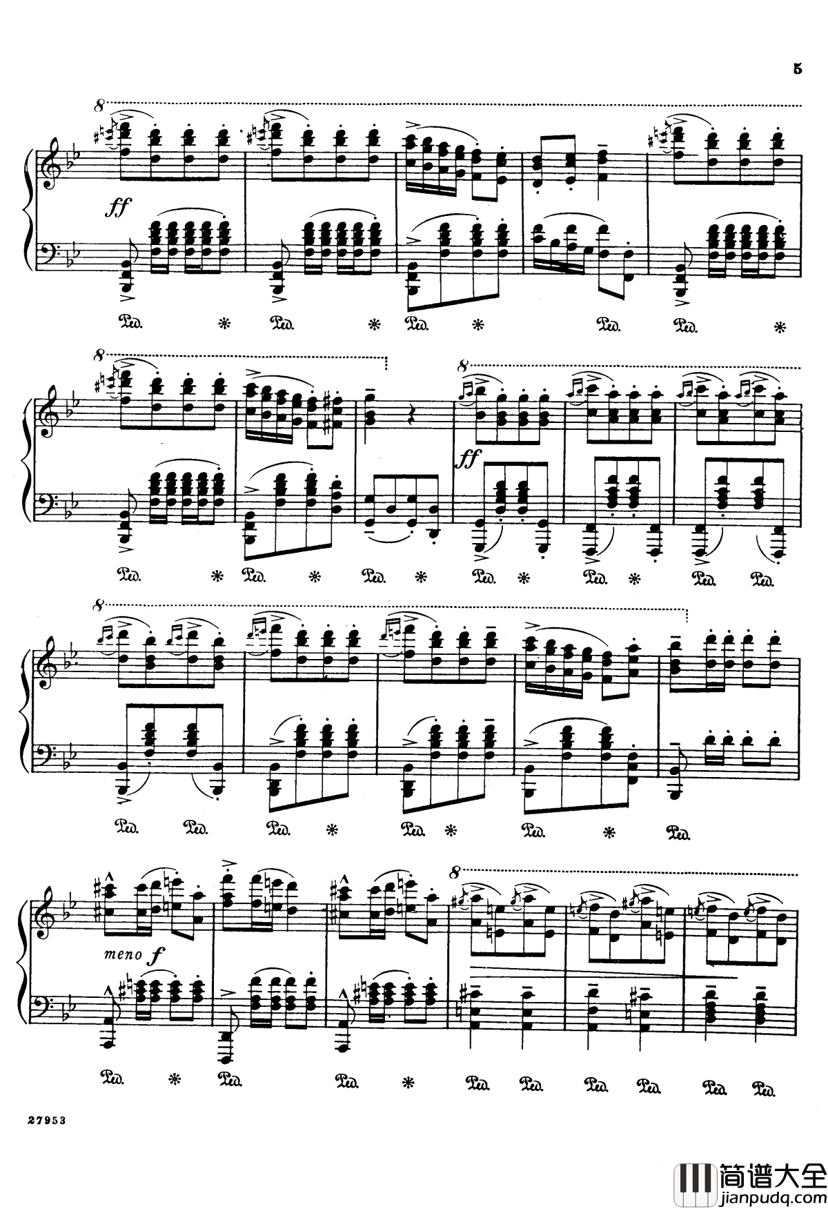 土耳其进行曲钢琴谱_贝多芬_beethoven_安东_鲁宾斯坦改编贝多芬