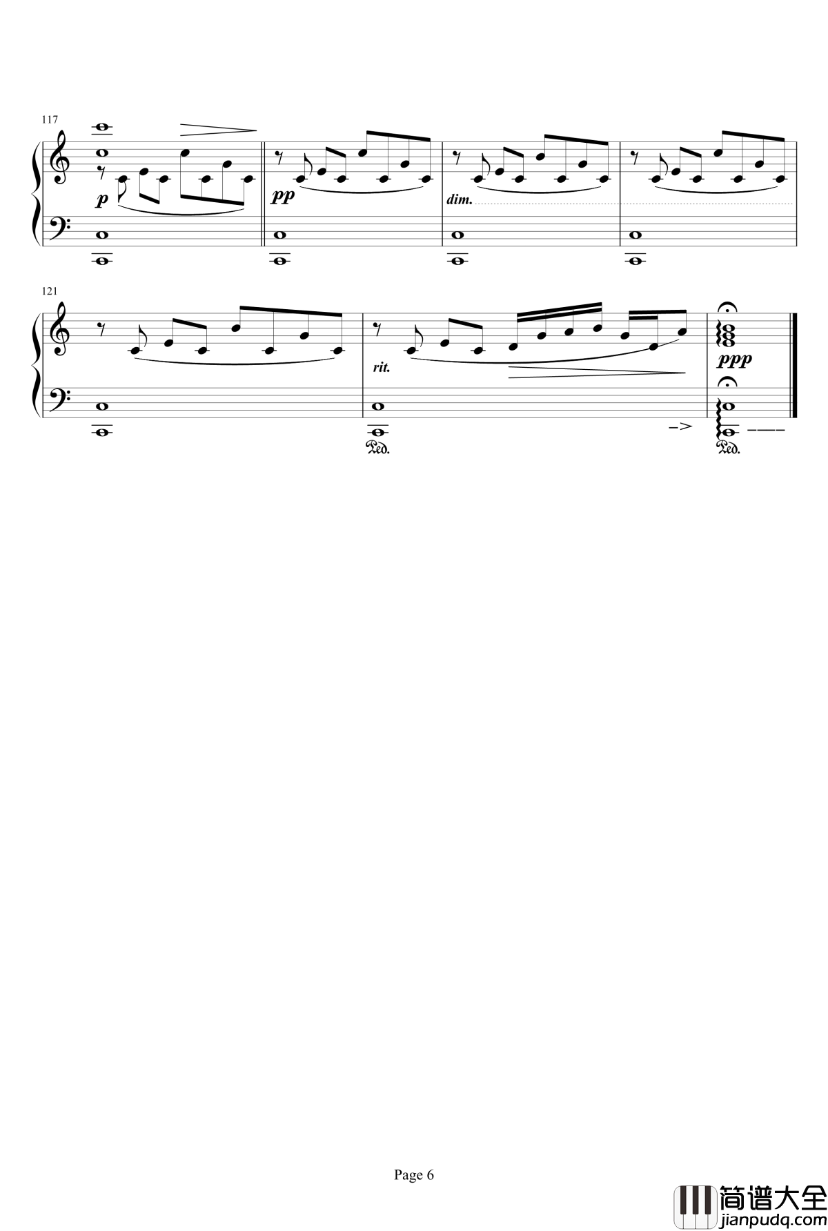 Eyes_On_Me钢琴谱_最终幻想