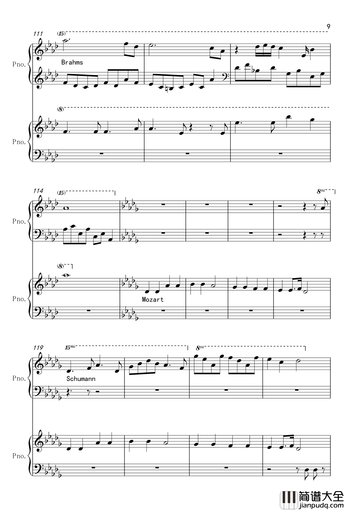 名曲编年史钢琴谱_世界名曲