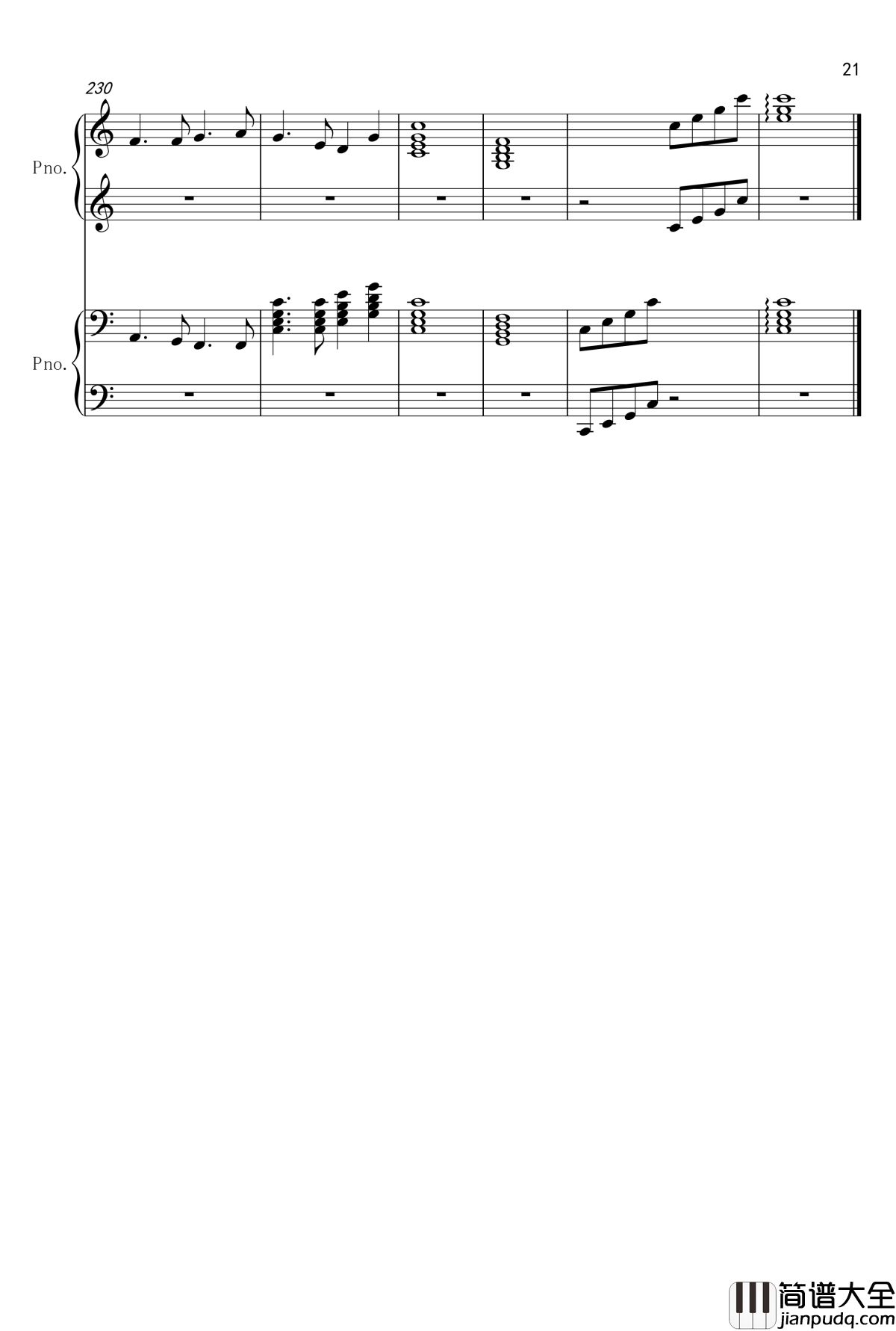 名曲编年史钢琴谱_世界名曲