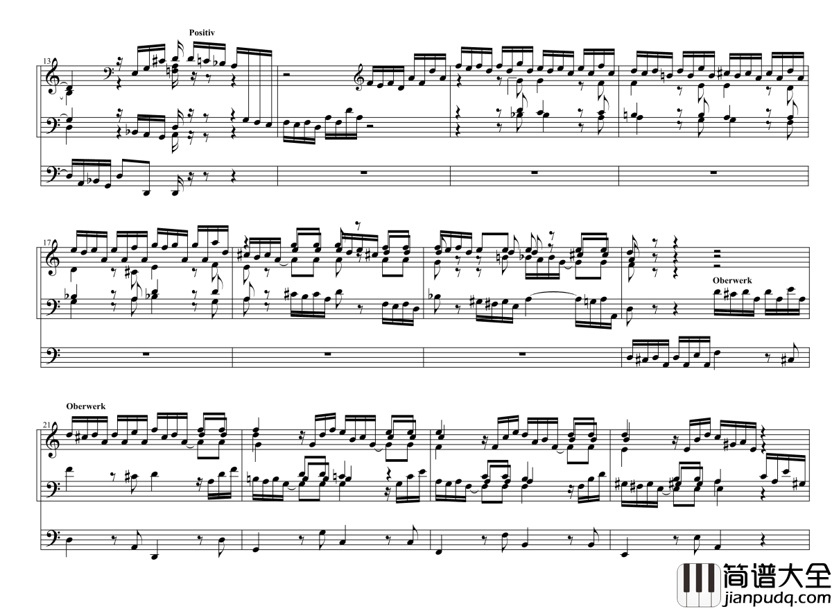 d小调托卡塔__BWV538钢琴谱_巴赫_P.E.Bach