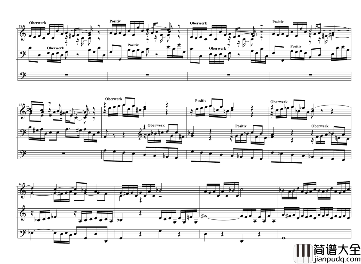 d小调托卡塔__BWV538钢琴谱_巴赫_P.E.Bach