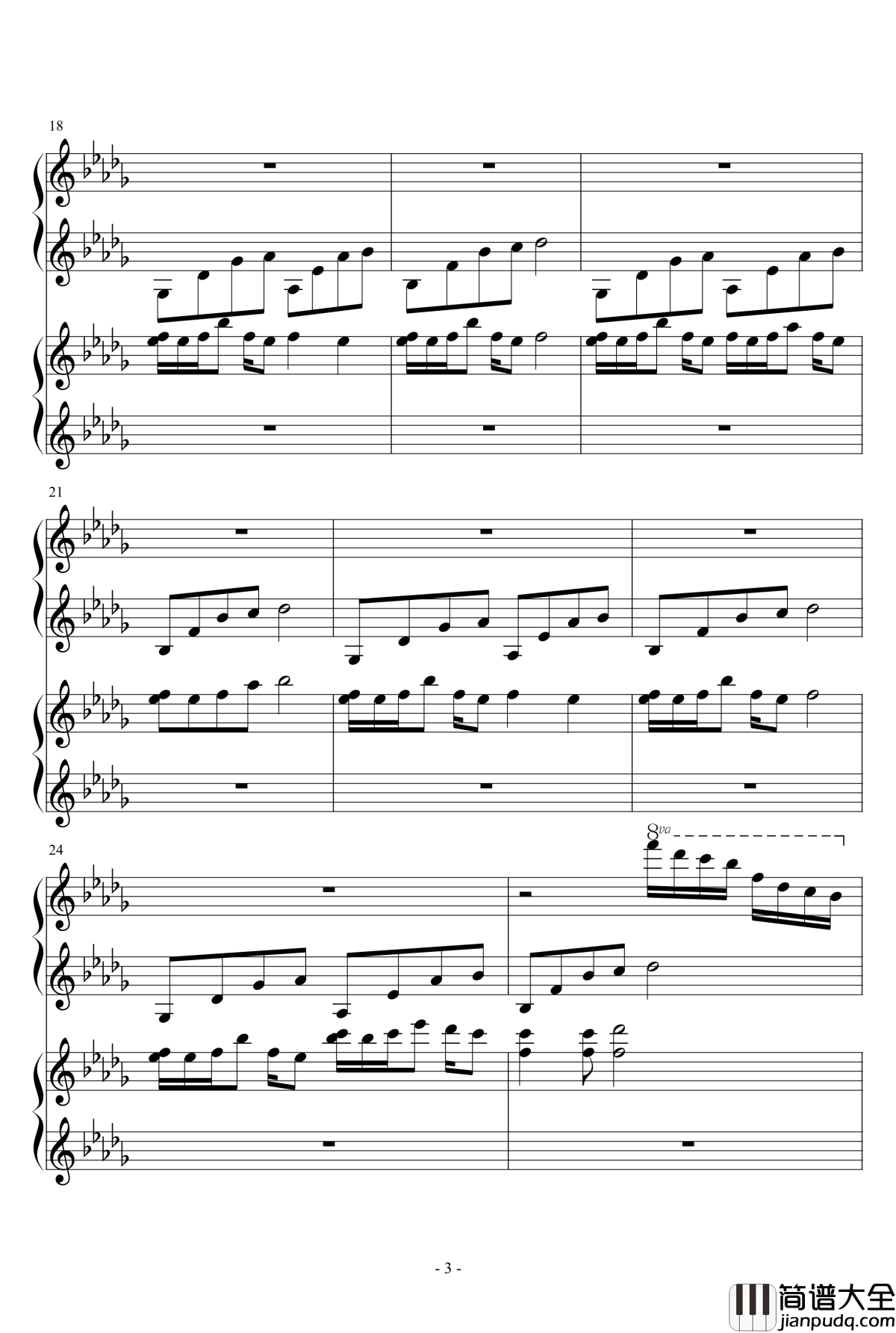 luv_letter_四手钢琴谱_DJ_Okawari