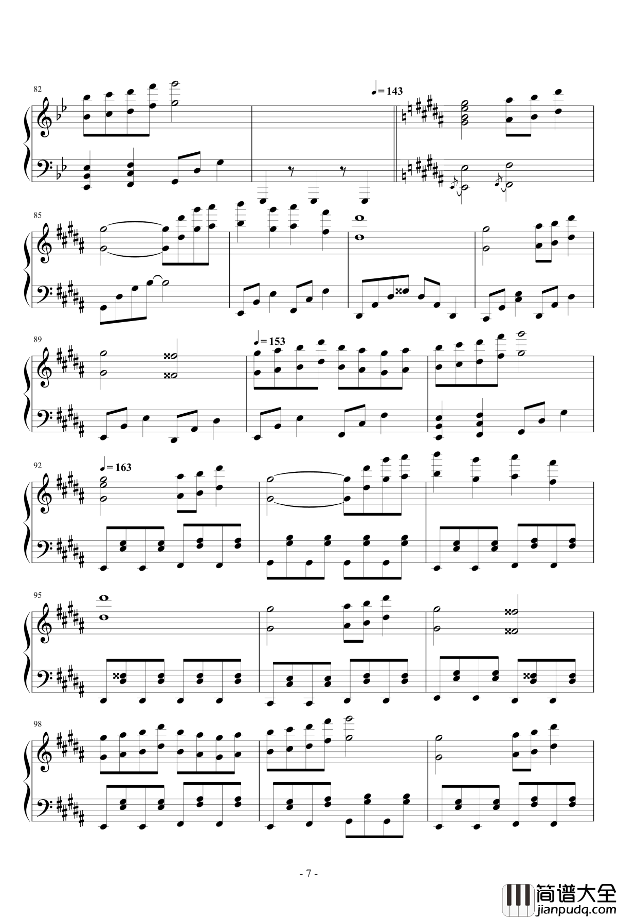 飘上月球_不死之烟钢琴谱_触手猴