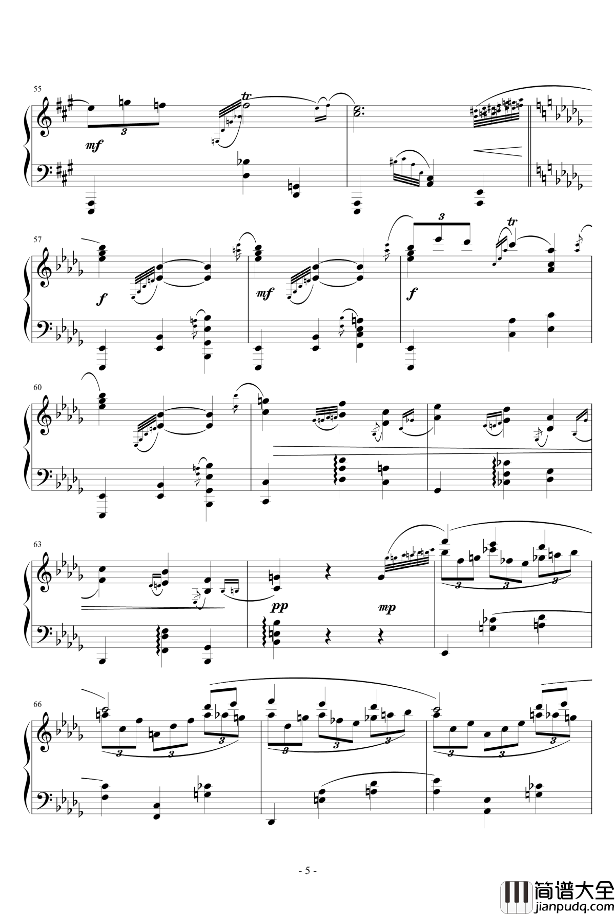 迷梦之舞钢琴谱_琴欲