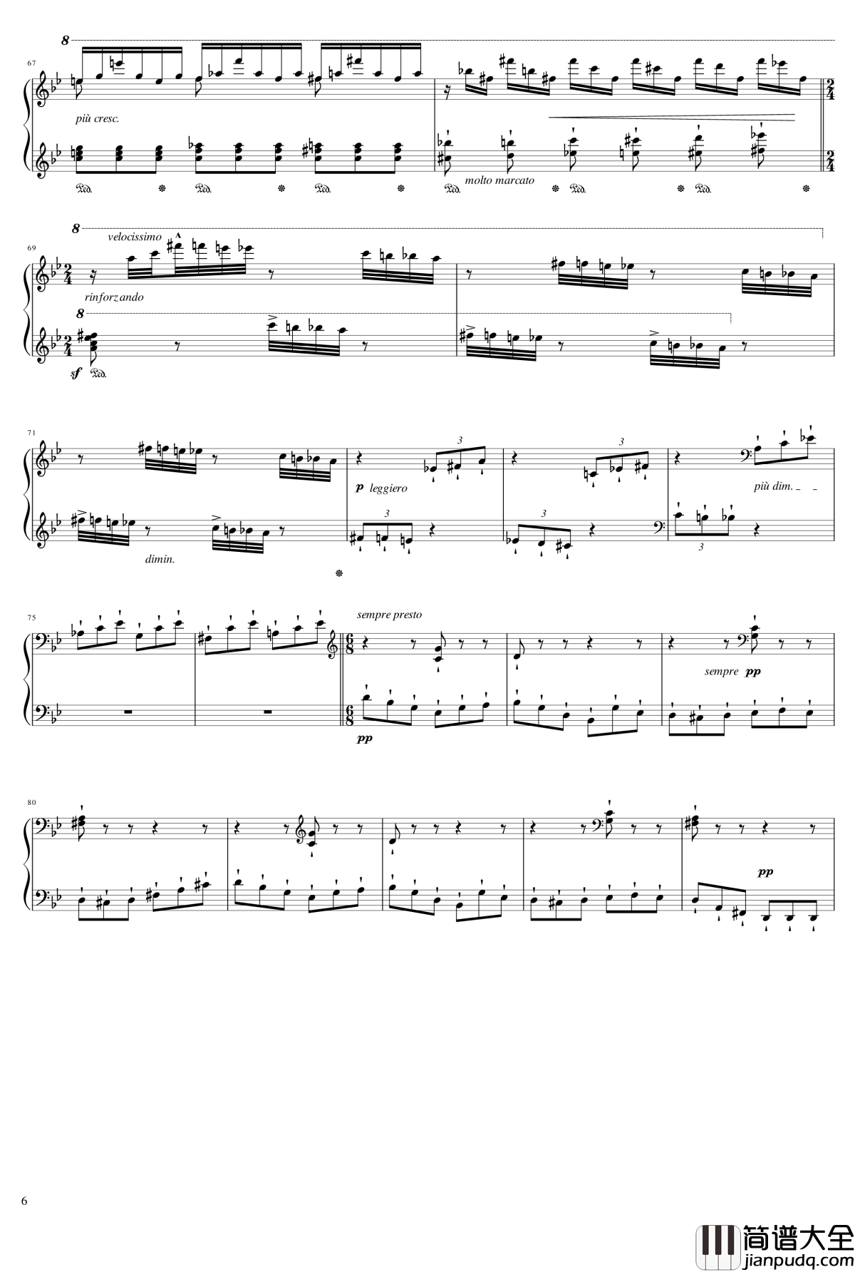 侏儒之舞钢琴谱_Gnomenreigen_李斯特