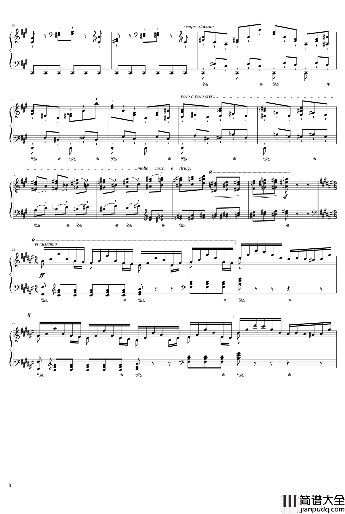 侏儒之舞钢琴谱_Gnomenreigen_李斯特