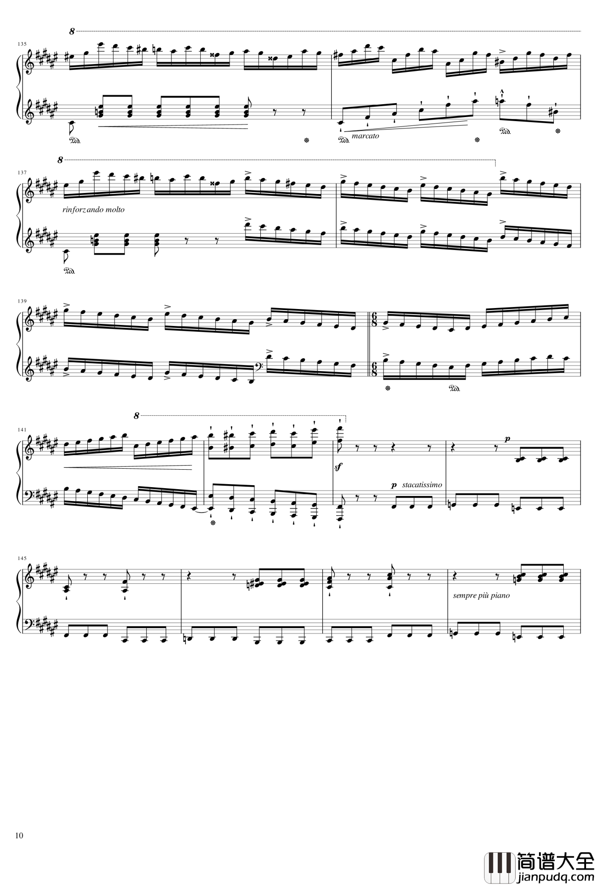 侏儒之舞钢琴谱_Gnomenreigen_李斯特