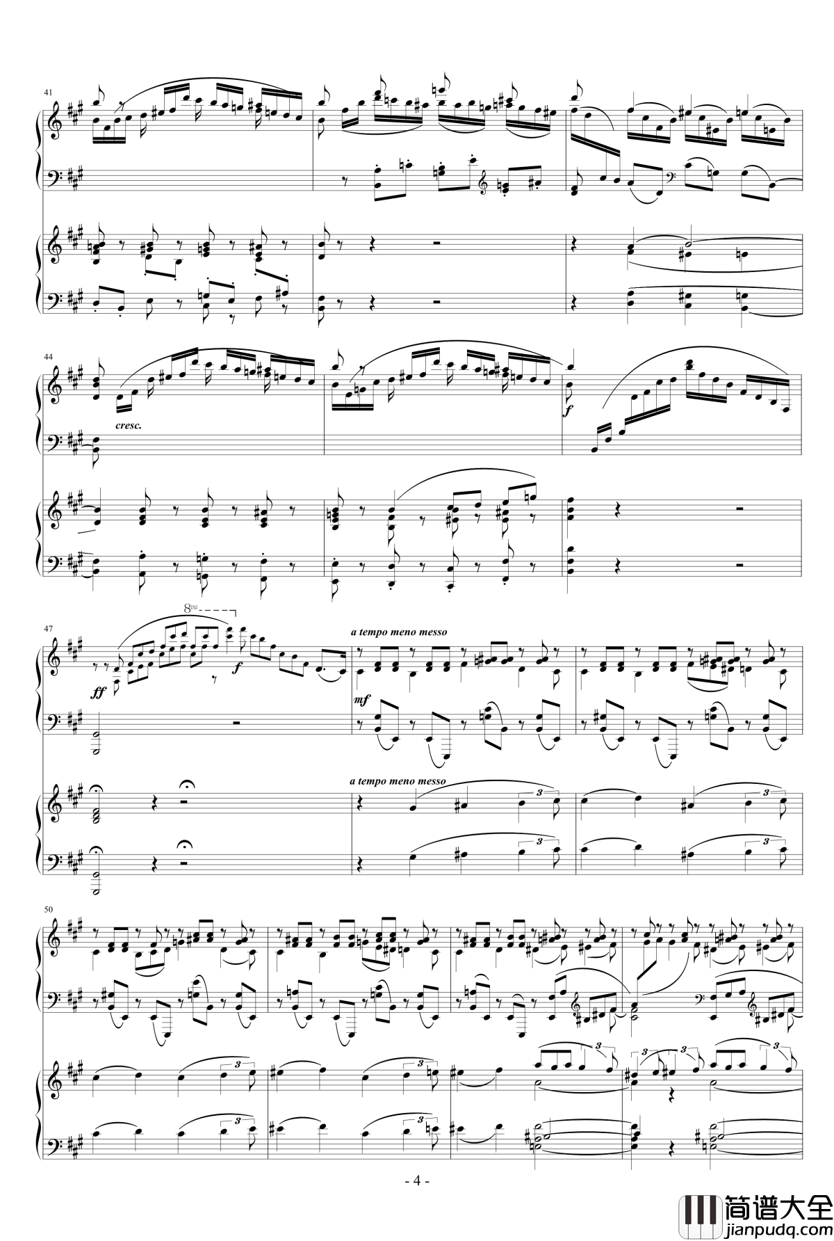 拉赫玛尼诺夫第一钢琴协奏曲_Op.1钢琴谱_拉赫马尼若夫