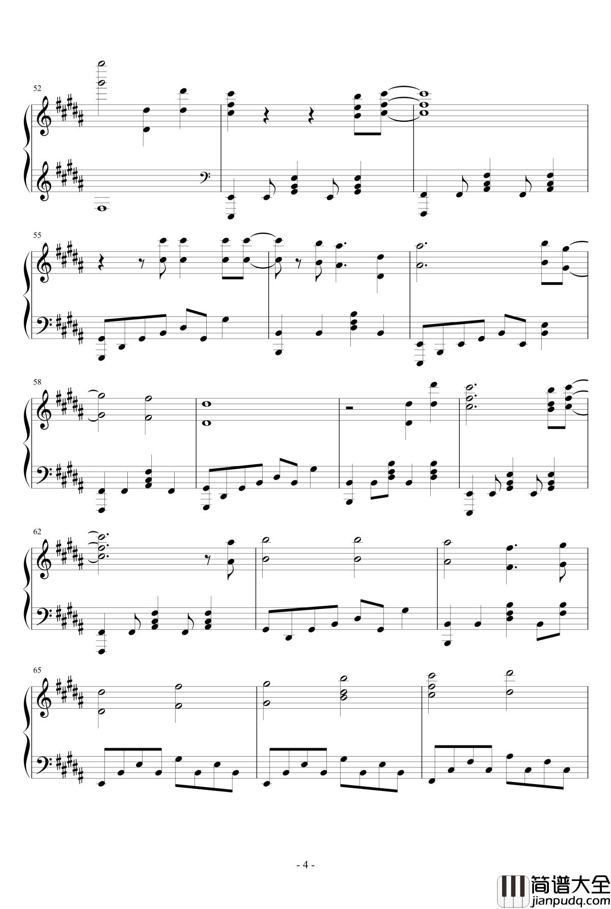 glassy_sky钢琴谱_东京喰种