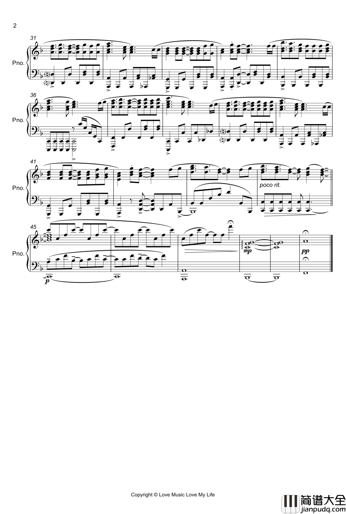 OP_虹のかけら钢琴谱_一周的朋友