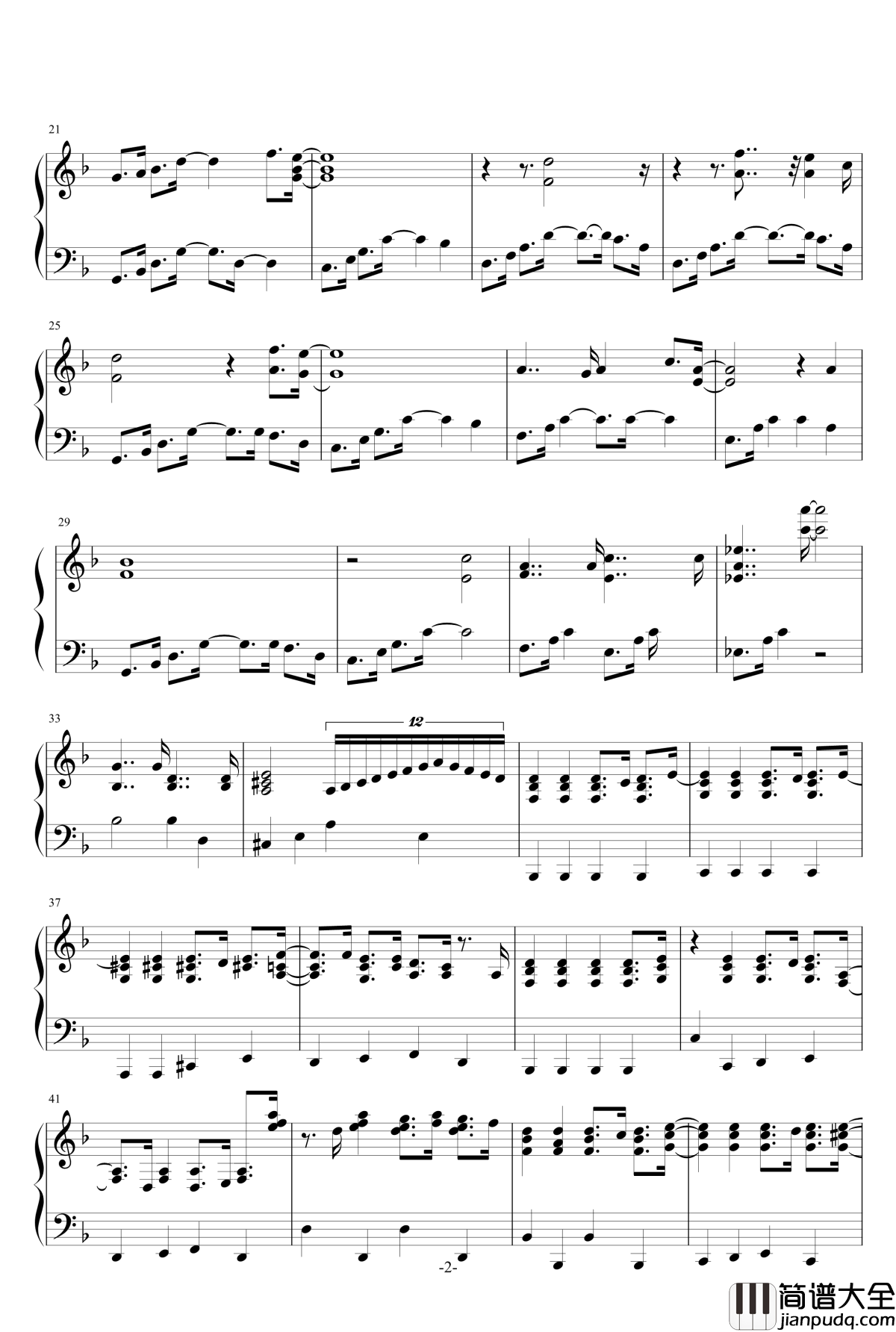 City_of_stars_钢琴谱_原版钢琴伴奏谱_老鹰乐队