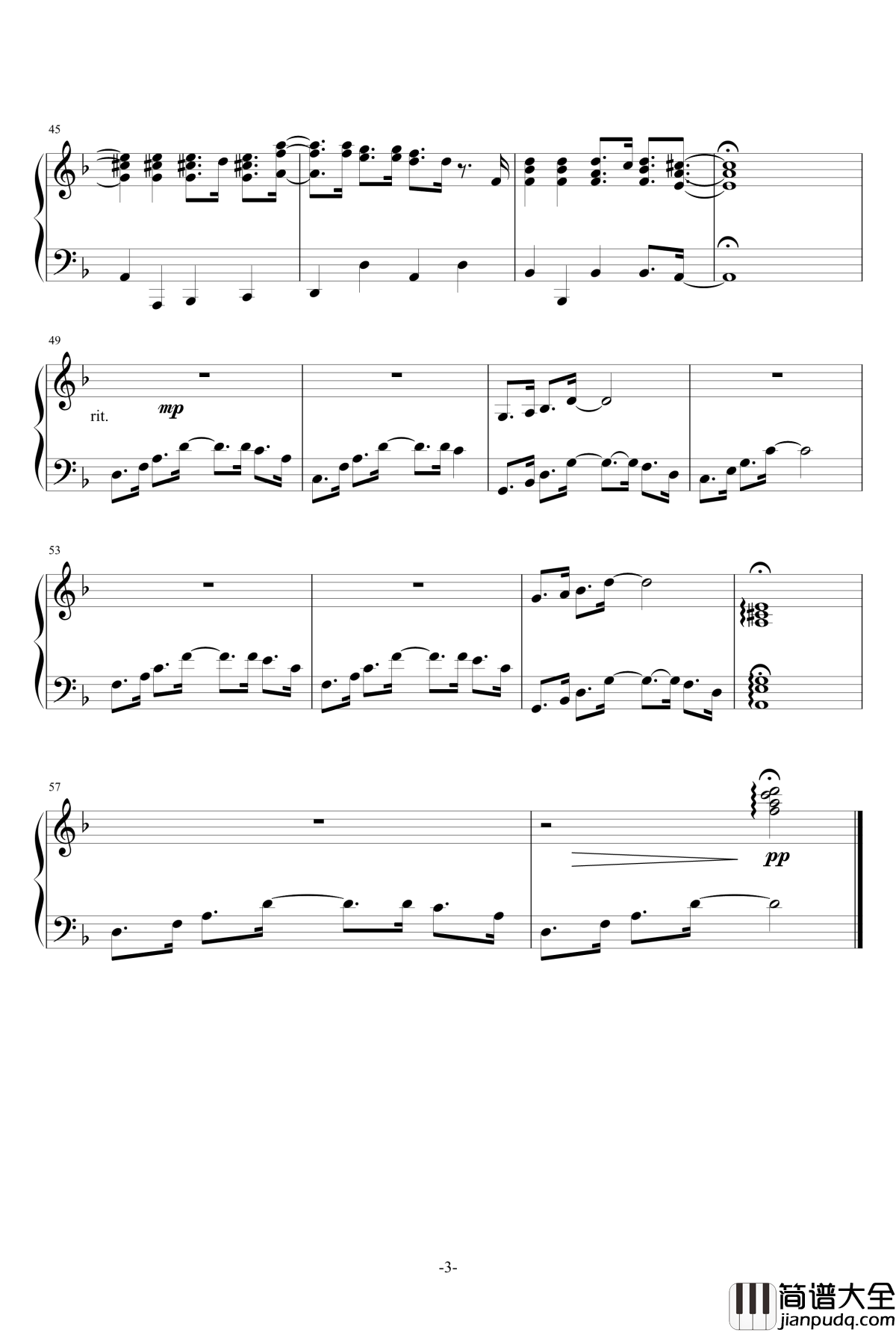 City_of_stars_钢琴谱_原版钢琴伴奏谱_老鹰乐队