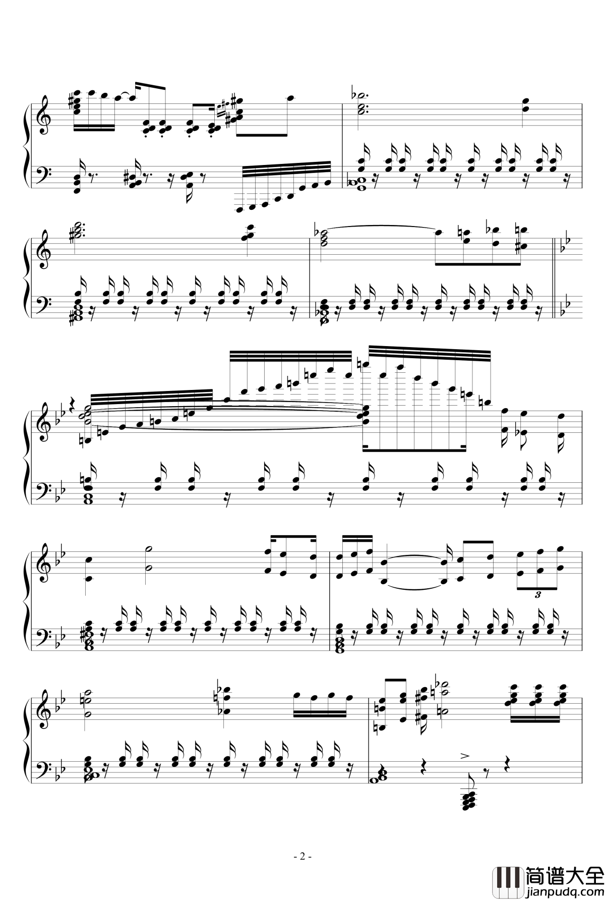 冬日即兴钢琴谱_wudildy