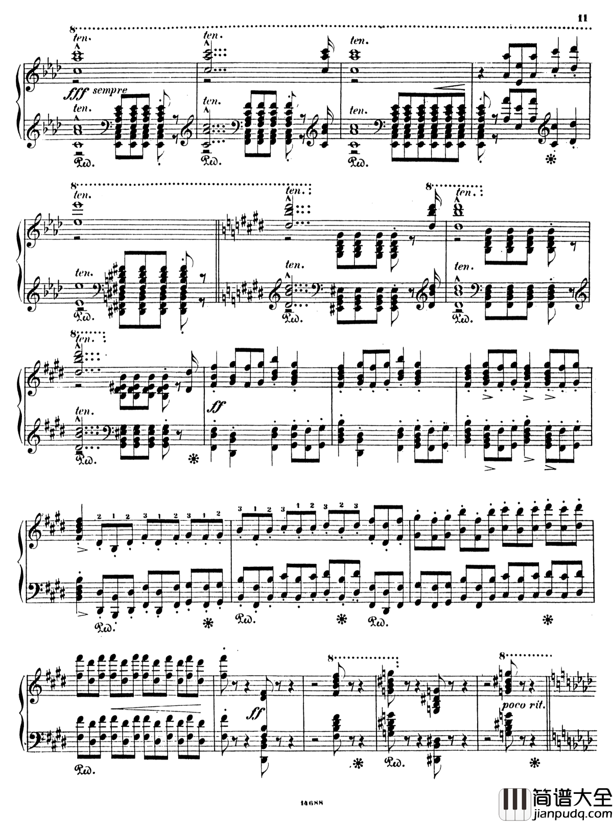 塔索的丧葬凯旋S.517钢琴谱_李斯特