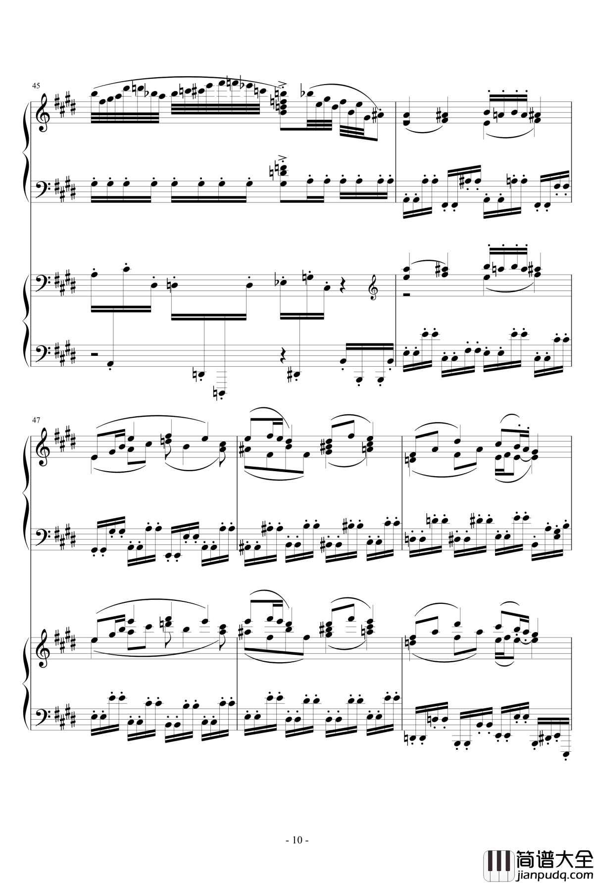 小温狂想曲2.9钢琴谱_完整版_一个球