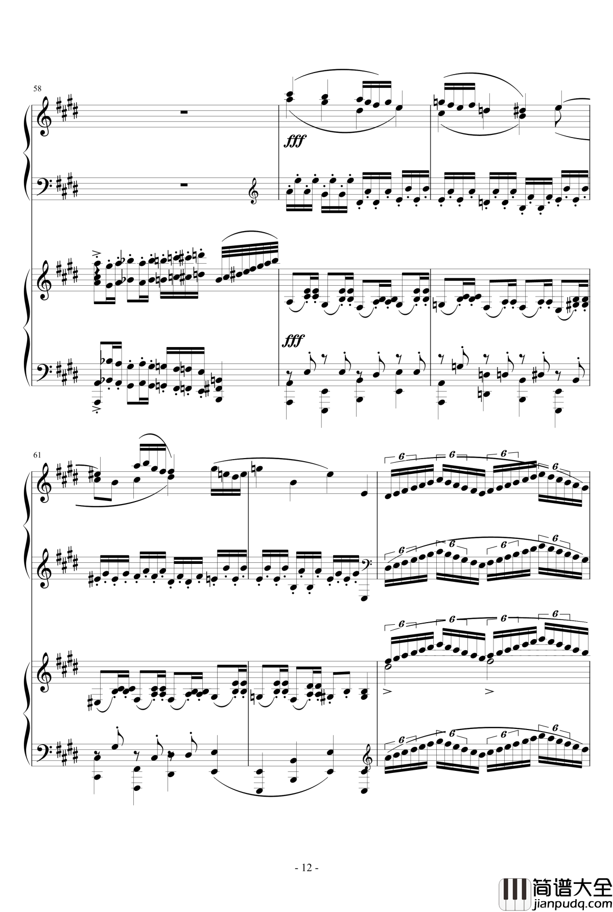 小温狂想曲2.9钢琴谱_完整版_一个球