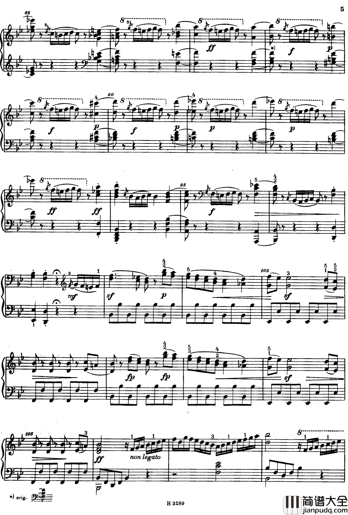 降B大调第八钢琴奏鸣曲Op.23钢琴谱_杜舍克