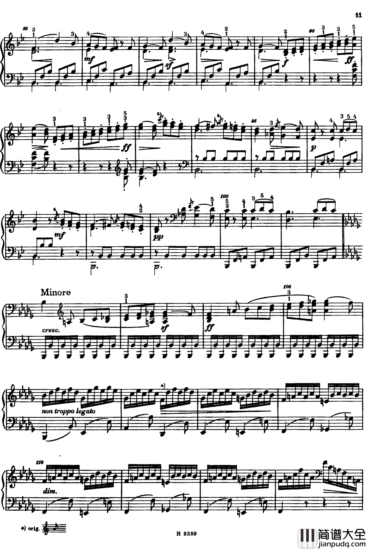 降B大调第八钢琴奏鸣曲Op.23钢琴谱_杜舍克