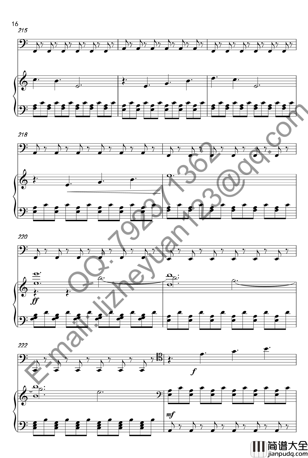 唐顿庄园主题曲钢琴谱_钢琴+大提琴_唐顿庄园