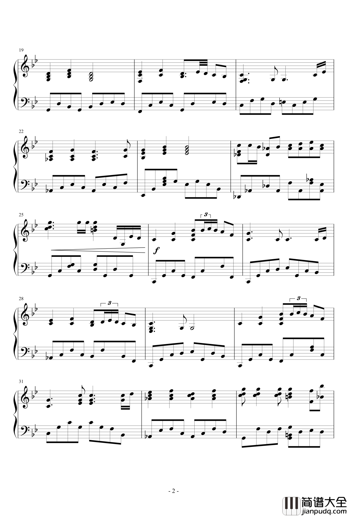 戰士頌歌钢琴谱_王者之喆