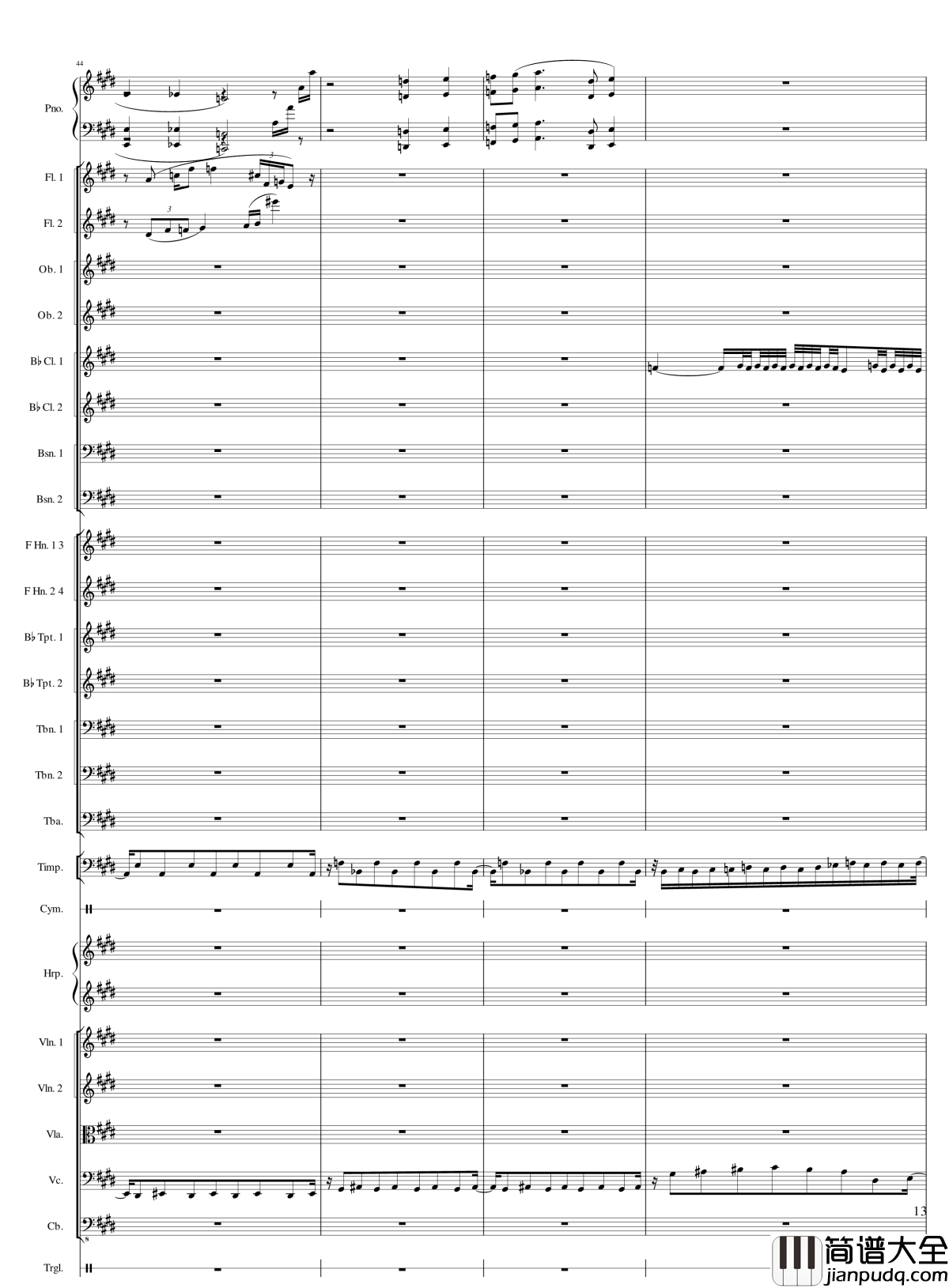 小温狂想曲2.13钢琴谱_一个球