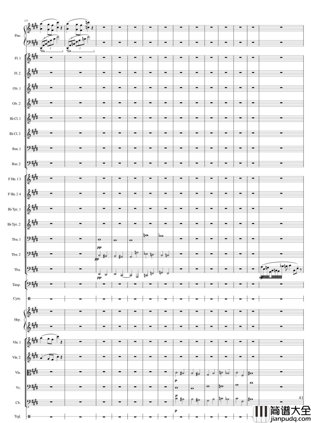 小温狂想曲2.13钢琴谱_一个球