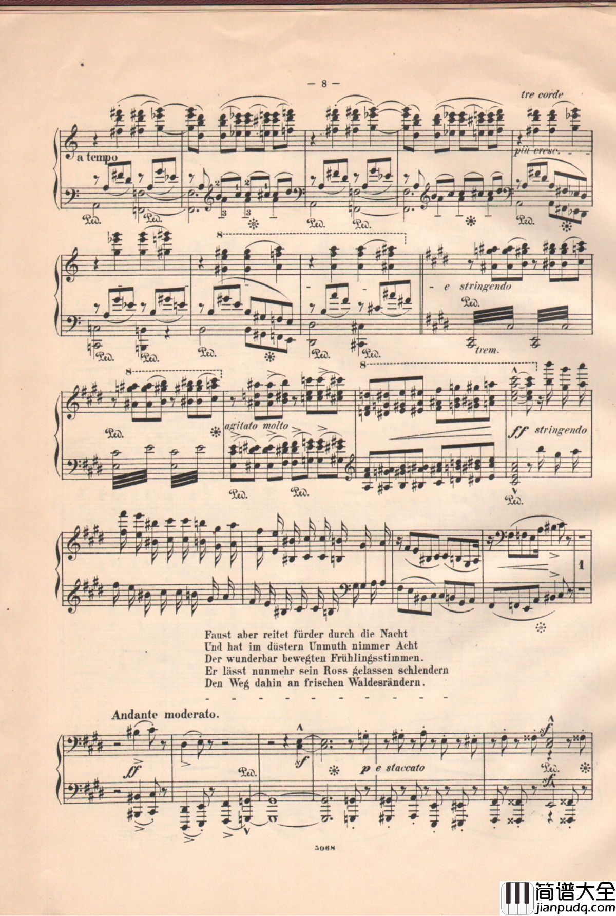 夜行列车_S.513a钢琴谱_李斯特