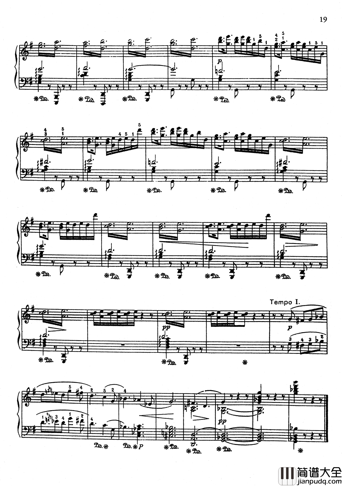 g小调船歌_Op.50__No.3钢琴谱_安·鲁宾斯坦