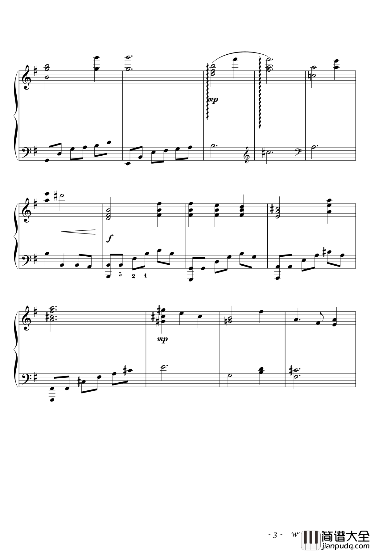 To_Zanarkand钢琴谱_最终幻想