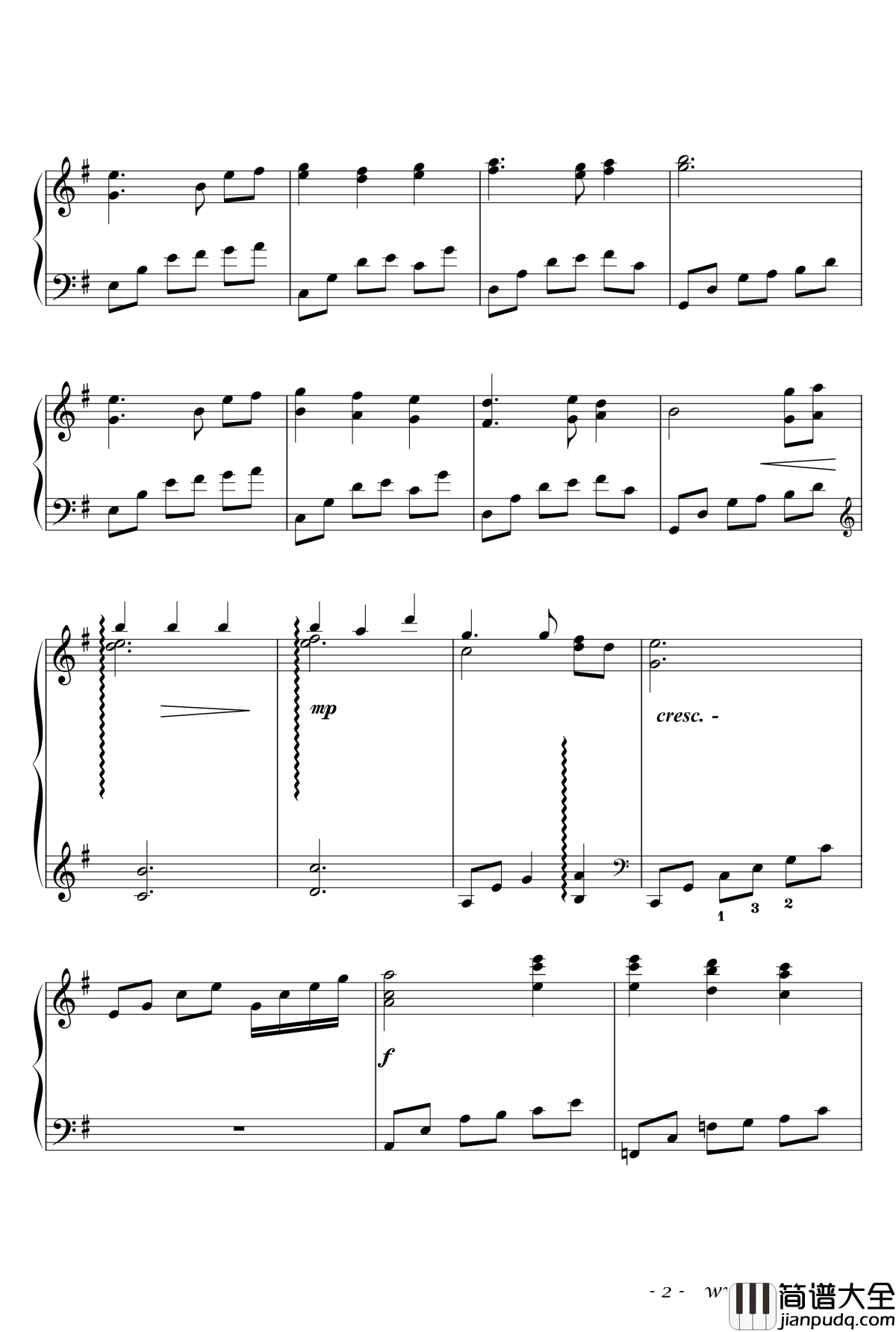 To_Zanarkand钢琴谱_最终幻想