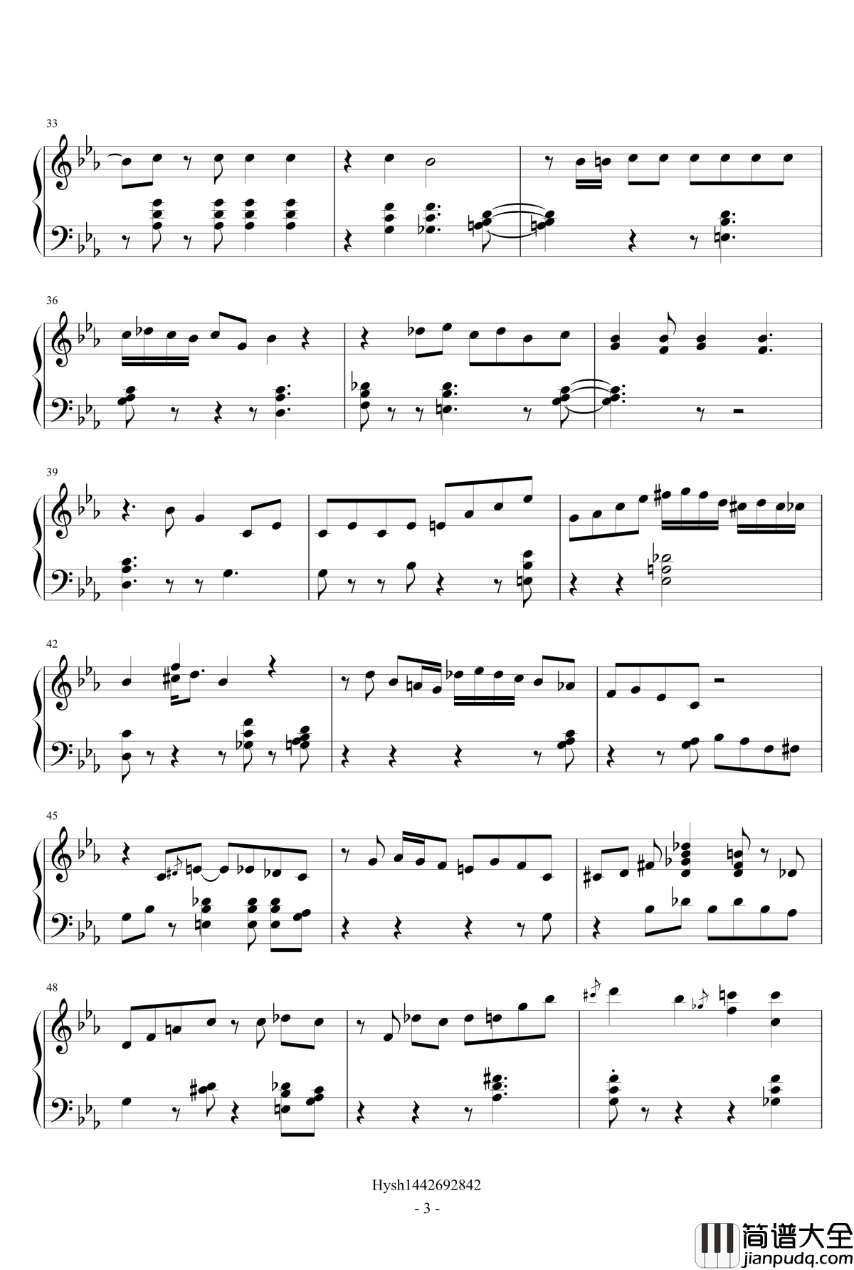 Teach_me_tonight钢琴谱_爵士练习曲_She_amp_amp_Him