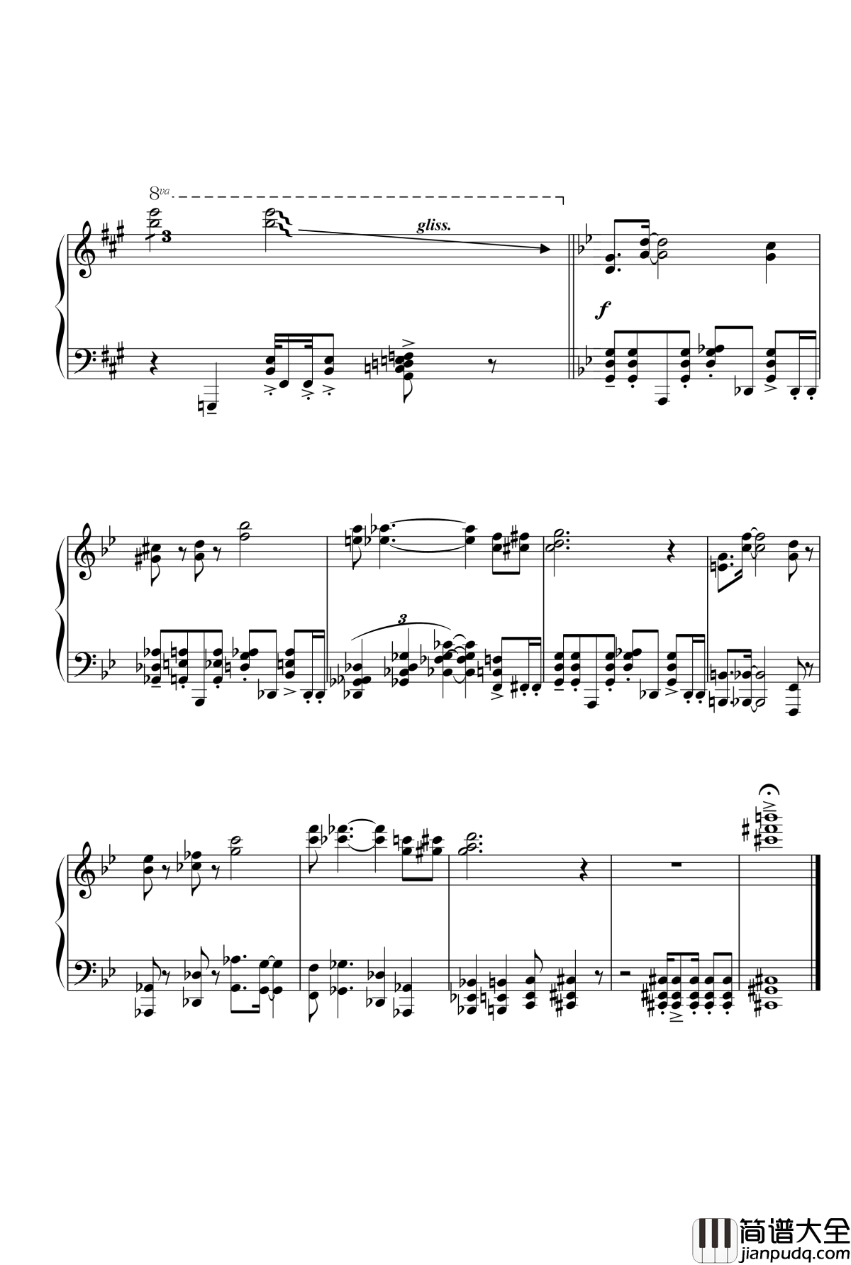 黑历史·某影视配乐钢琴谱_马介休