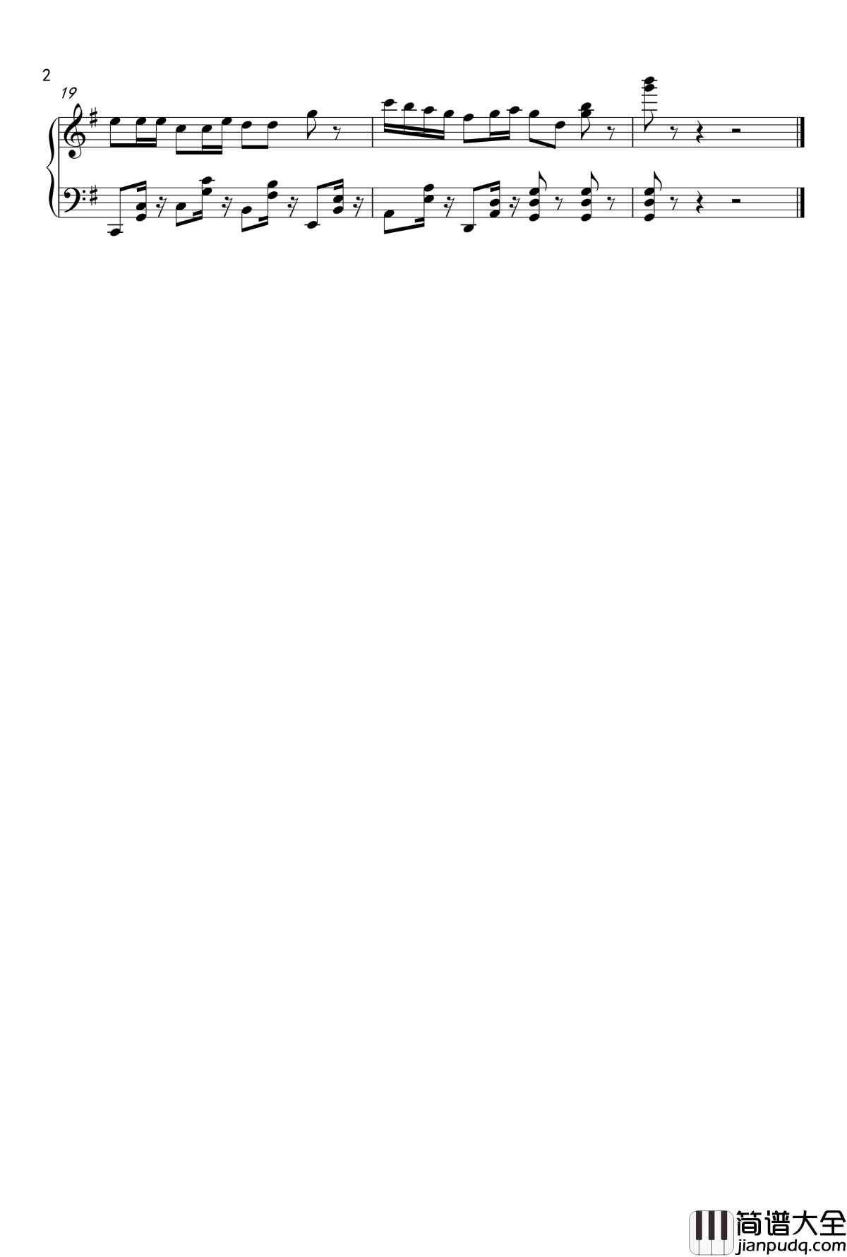 记忆中的快乐钢琴谱_多唻咪