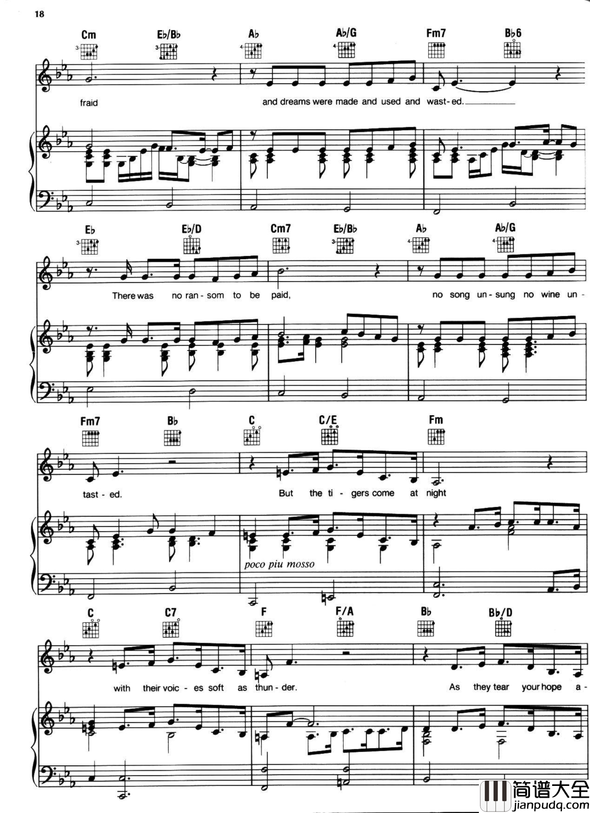 悲惨世界弹唱谱全集钢琴谱_Les_Miserables