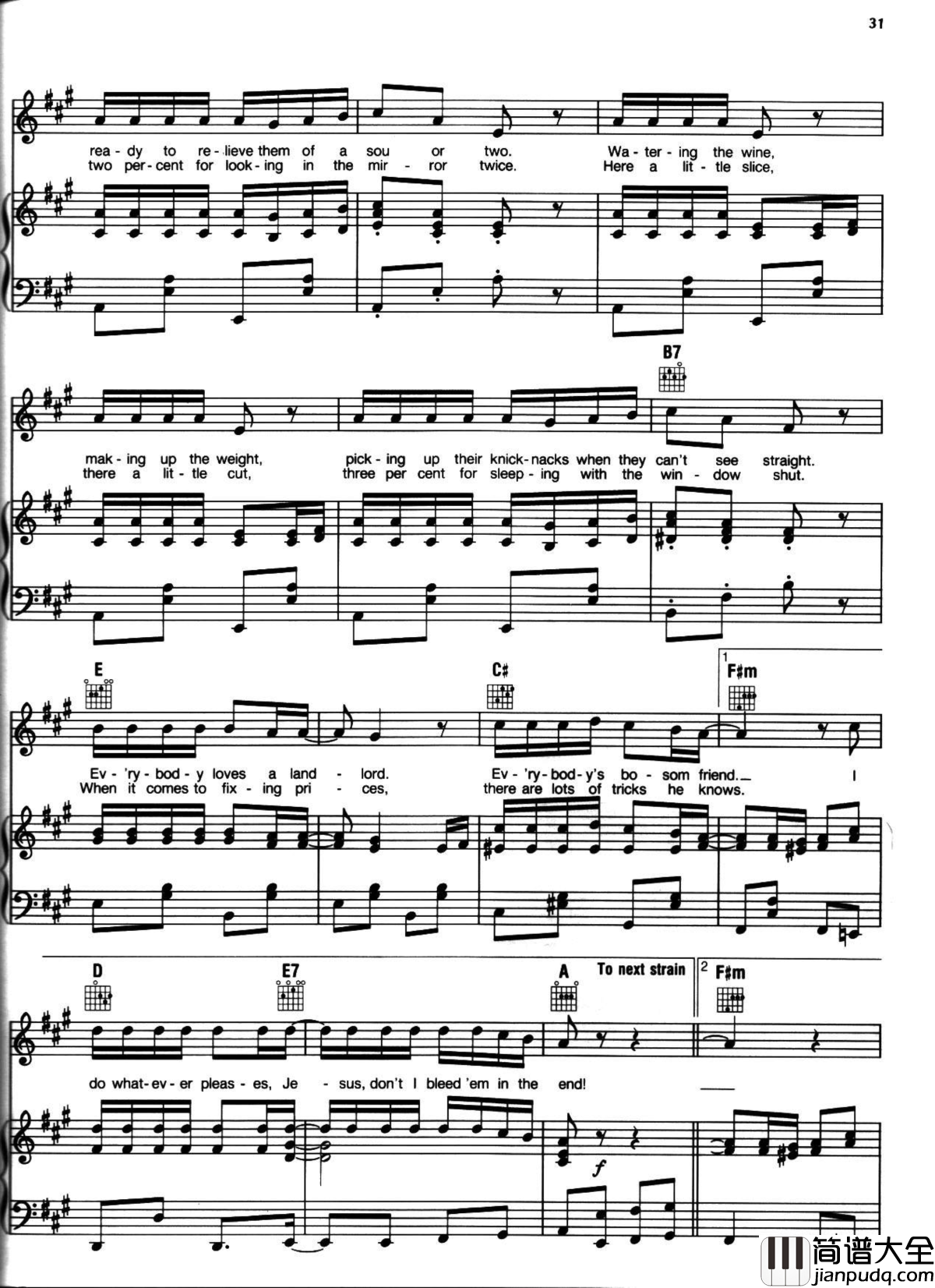 悲惨世界弹唱谱全集钢琴谱_Les_Miserables