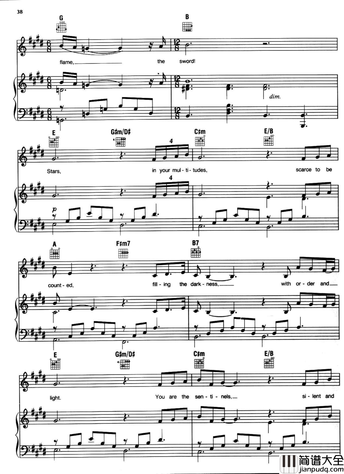 悲惨世界弹唱谱全集钢琴谱_Les_Miserables