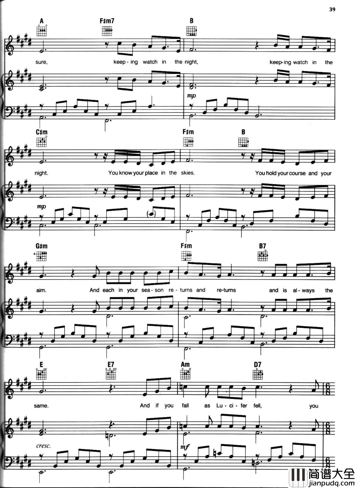 悲惨世界弹唱谱全集钢琴谱_Les_Miserables