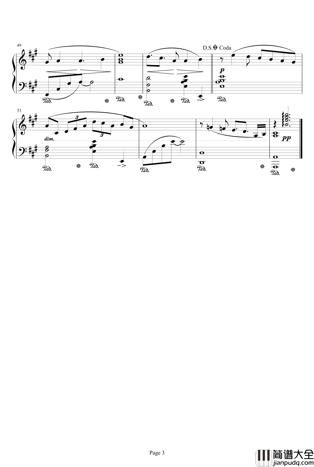 ピサイト钢琴谱_最终幻想