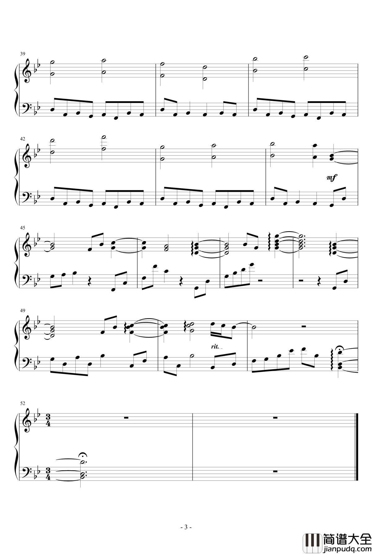 FF14_云雾街的夜雾_伊修加德下层夜间钢琴谱_1_最终幻想