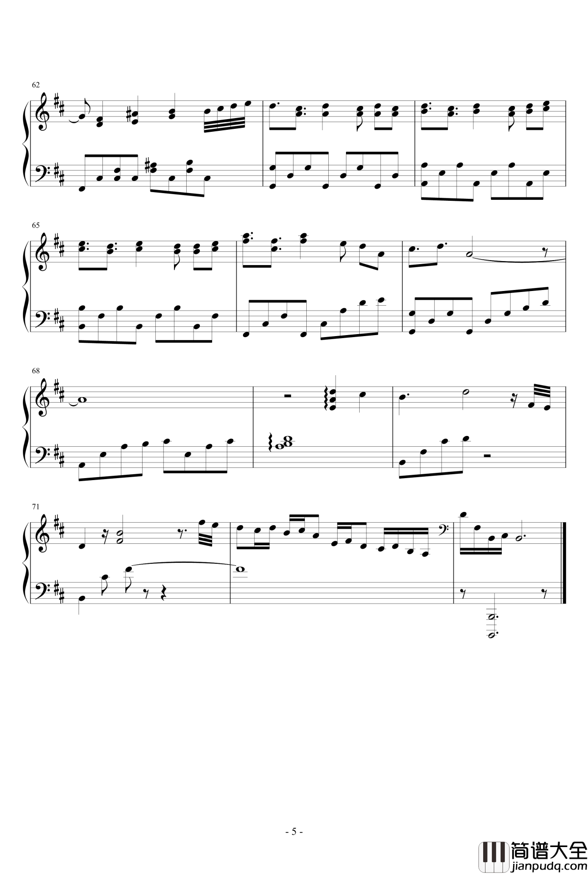 蝶梦花雾雨钢琴谱_奇迹暖暖·第七章BGM