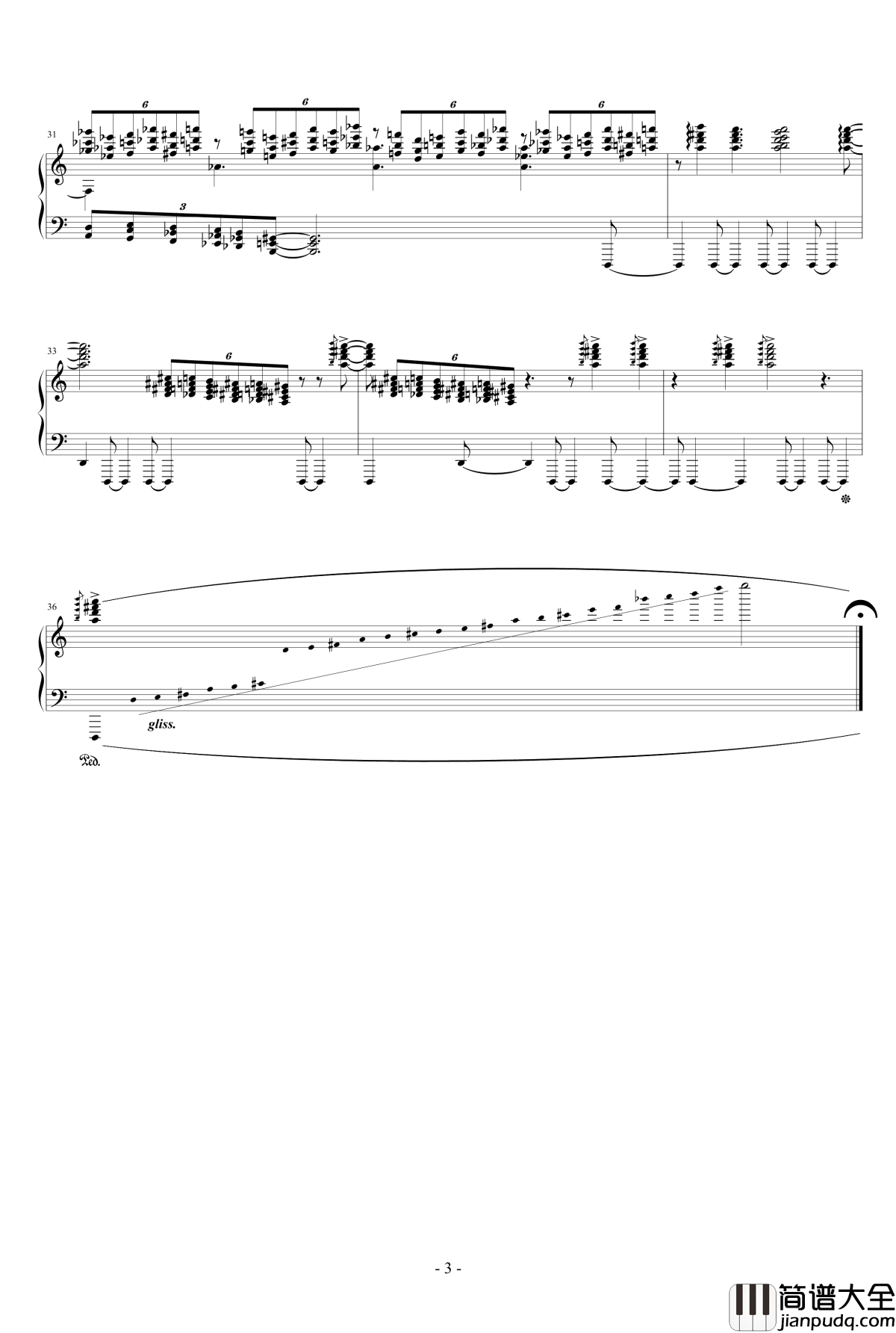秒钢琴谱_二_佚名