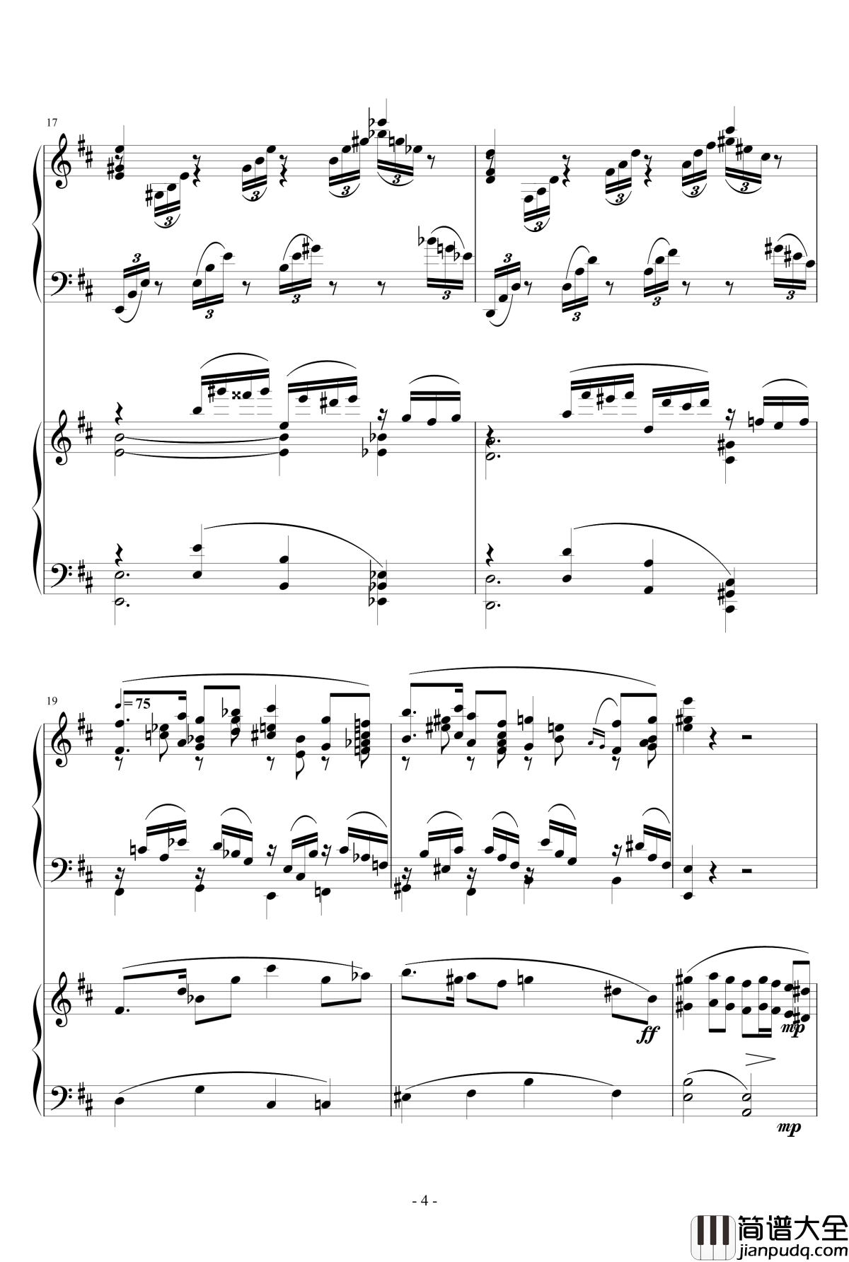 小温狂想曲_2.14钢琴谱_一个球