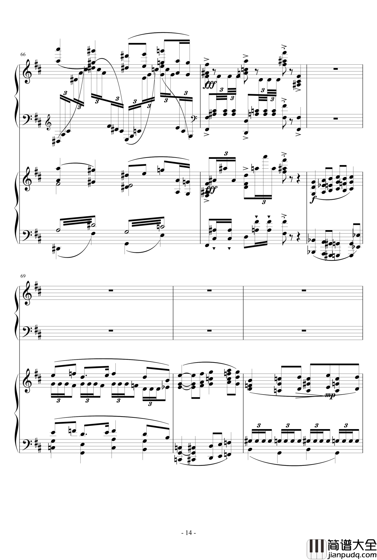 小温狂想曲_2.14钢琴谱_一个球